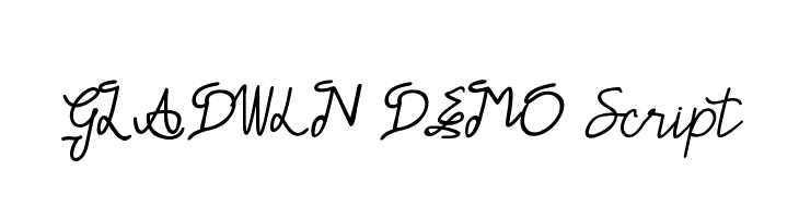 GLADWIN DEMO Script  免费字体下载