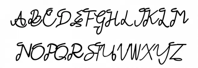 GLADWIN DEMO Script Polices MAJUSCULES