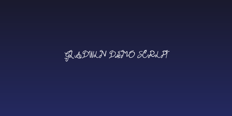 GLADWIN DEMO Script Social Header