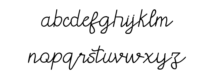 GLADWIN DEMO Script Font LOWERCASE