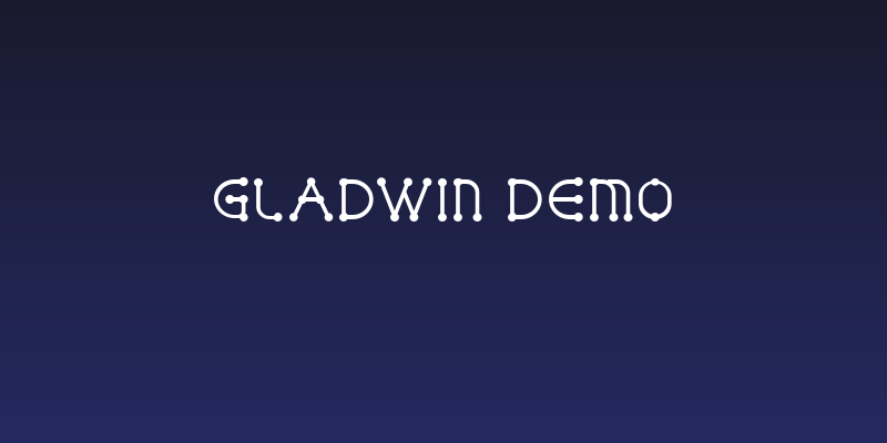 GLADWIN DEMO Social Header
