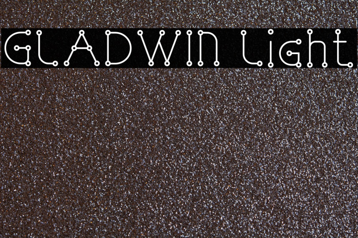 GLADWIN Light फ़ॉन्ट examples
