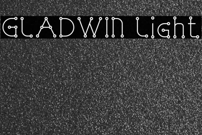 GLADWIN Light Font examples