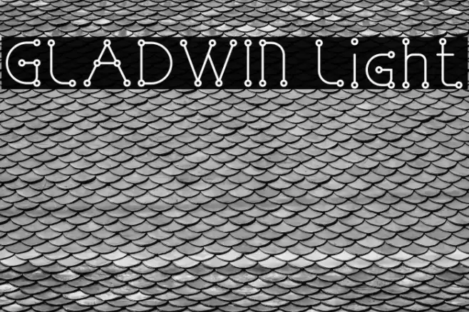 GLADWIN Light Font examples