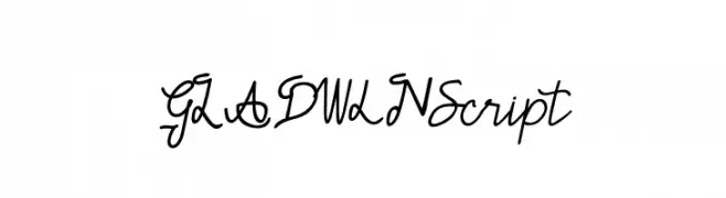 GLADWIN Script  تنزيل الخطوط