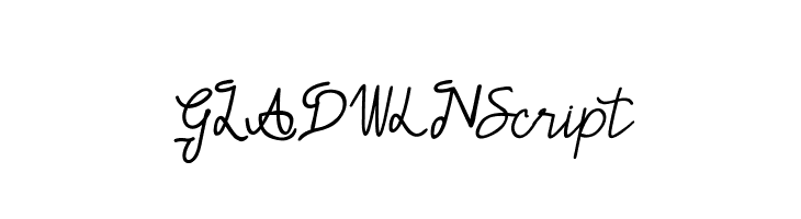 GLADWIN Script  les polices de caractères gratuit tlcharger