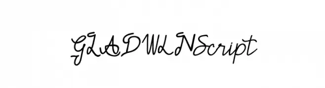 GLADWIN Script  font caratteri gratis