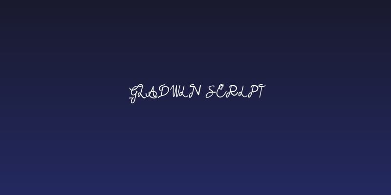 GLADWIN Script Social Header