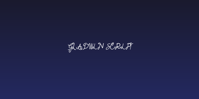 GLADWIN Script Social Header