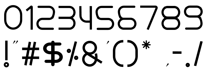 GLADWIN Font OTHER CHARS