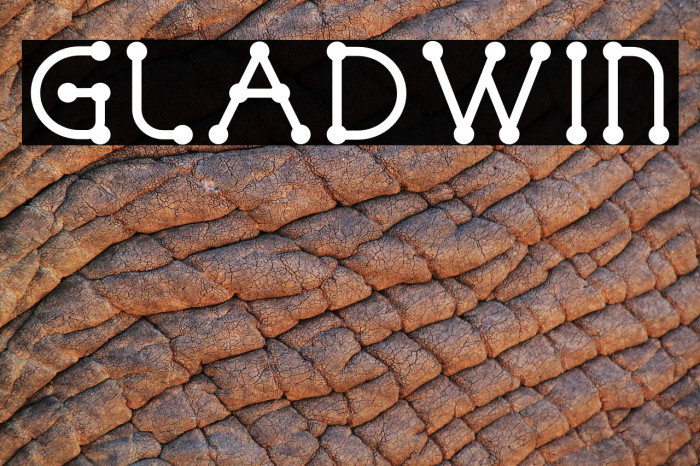 GLADWIN Font examples