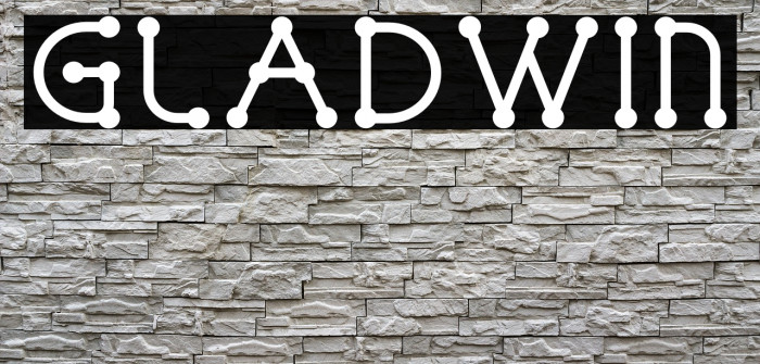 GLADWIN Font examples