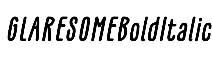 GLARESOME Bold Italic  Frei Schriftart Herunterladen