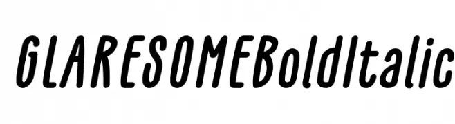 GLARESOME Bold Italic 