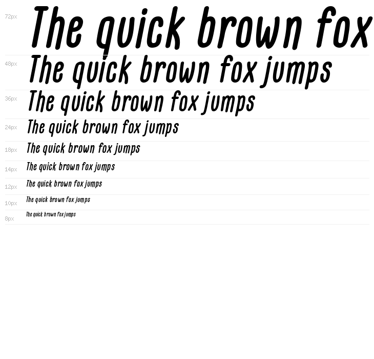 GLARESOME Bold Italic Waterfall