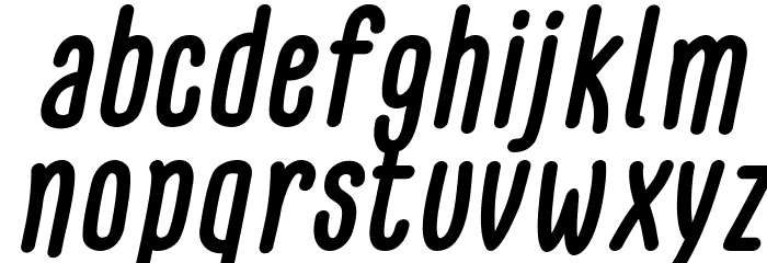 GLARESOME Bold Italic Font LOWERCASE
