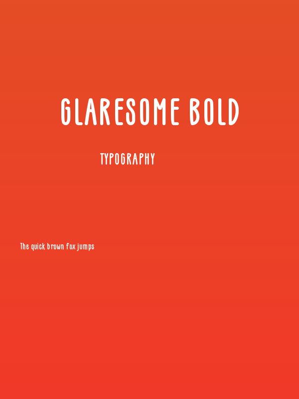 GLARESOME Bold Poster
