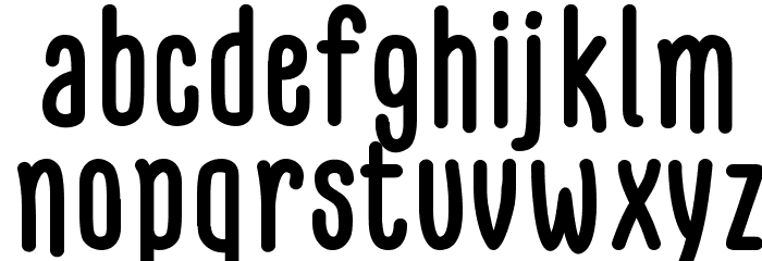 GLARESOME Bold Font LOWERCASE