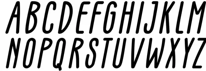 GLARESOME Italic Fonte MAIÚSCULAS