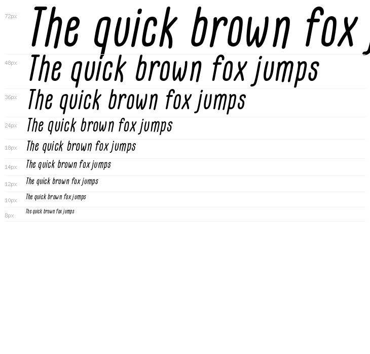 GLARESOME Italic Waterfall