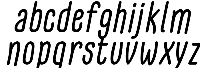 GLARESOME Italic Font LOWERCASE