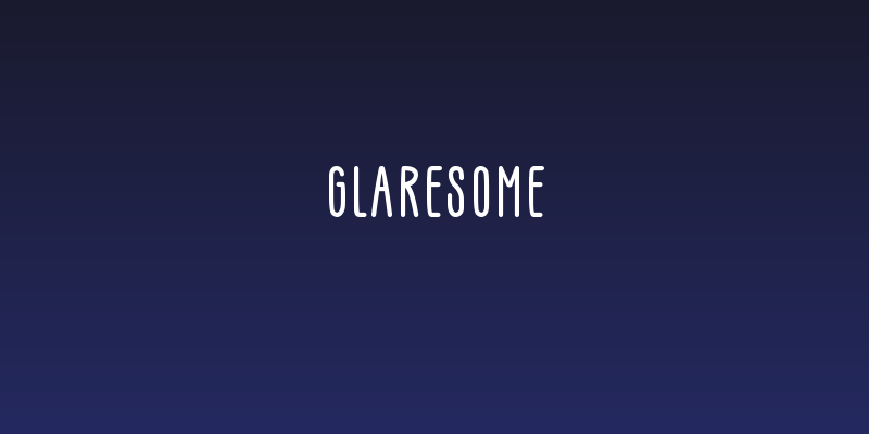 GLARESOME Social Header
