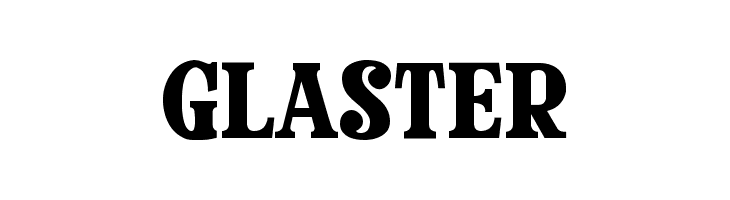 GLASTER  Fuentes Gratis Descargar