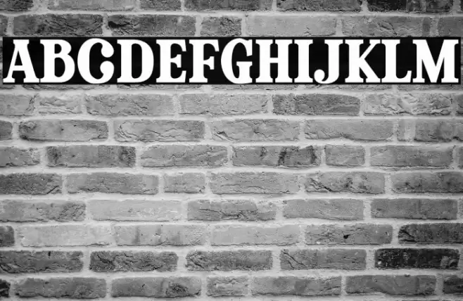 GLASTER Font examples