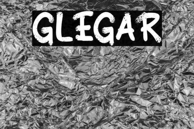 GLEGAR Font examples