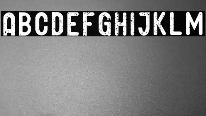 GLIFORD DEMO Grunge Font examples