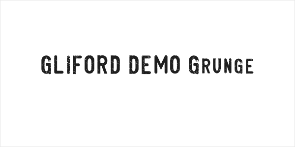GLIFORD DEMO Grunge Logo