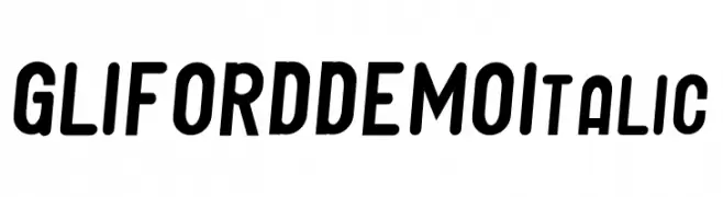 GLIFORD DEMO Italic  Frei Schriftart Herunterladen