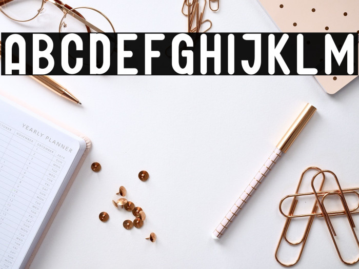 GLIFORD DEMO Font examples