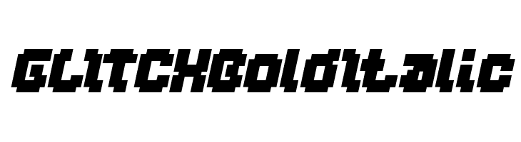 GLITCH Bold Italic  Fuentes Gratis Descargar