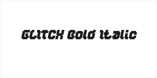 GLITCH Bold Italic Logo