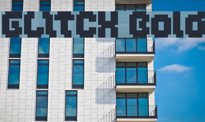 GLITCH Bold Font examples