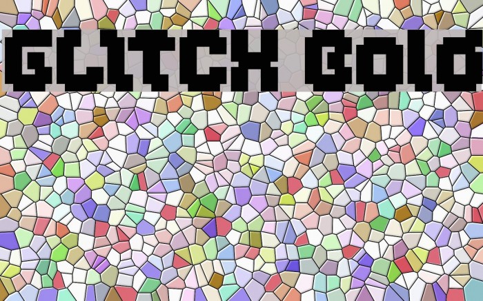 GLITCH Bold Font examples