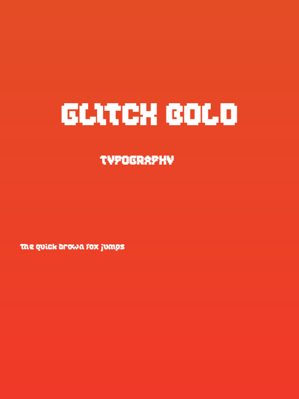 GLITCH Bold Poster