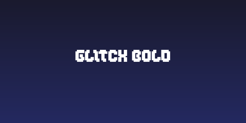 GLITCH Bold Social Header