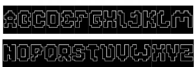 GLITCH-Hollow-Inverse Fuentes MAYÚSCULAS