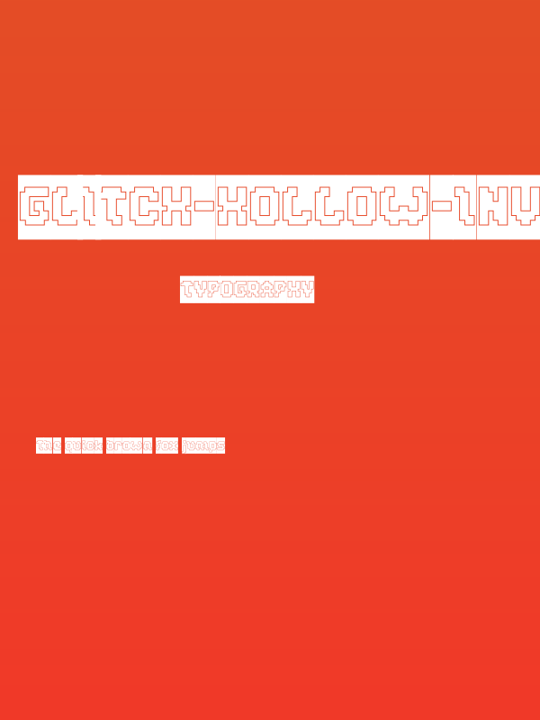 GLITCH-Hollow-Inverse Poster