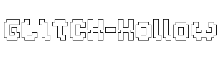 GLITCH-Hollow  नि: शुल्क फ़ॉन्ट्स डाउनलोड