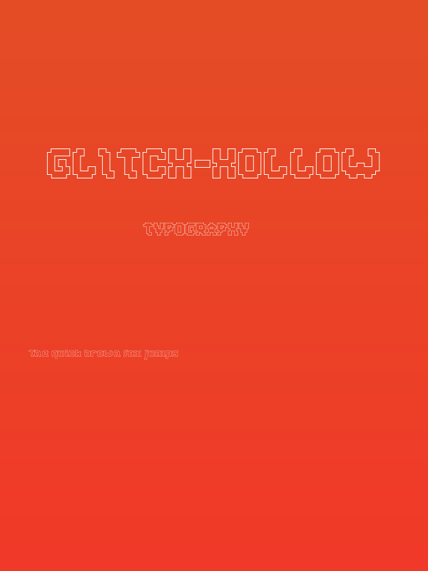 GLITCH-Hollow Poster