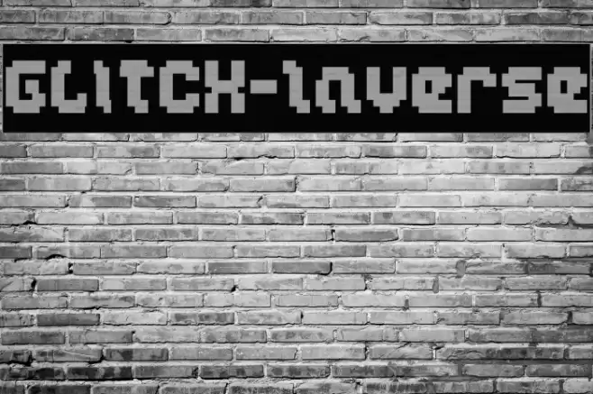 GLITCH-Inverse Font examples