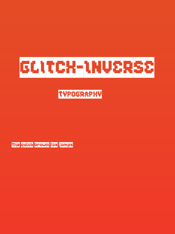 GLITCH-Inverse Poster