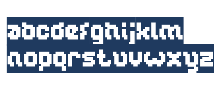 GLITCH-Inverse Lowercase