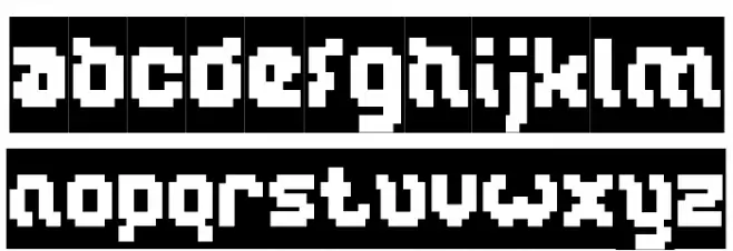 GLITCH-Inverse Fuentes MINÚSCULAS