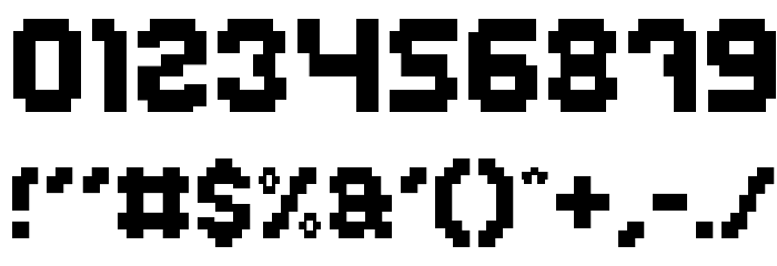 GLITCH-Light Font OTHER CHARS