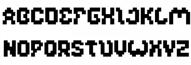 GLITCH-Light フォント 大文字