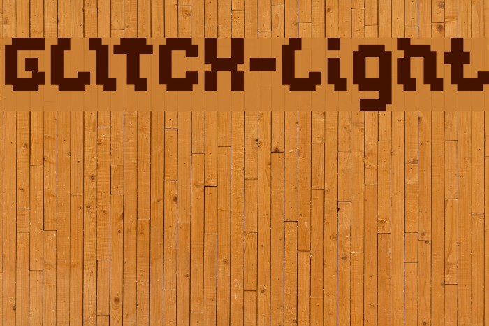 GLITCH-Light Font examples